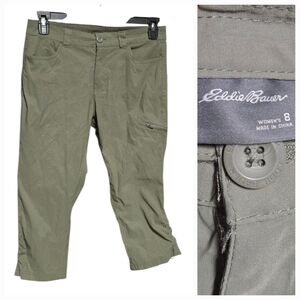 Eddie Bauer Women’s Rainier Waterproof Active Capri Pants – Hiking Outdoor Cargo